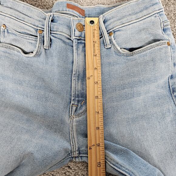 Mother Jeans Women's 27 Blue The Mid Rise Dazzler Ankle In The Blink Of An Eye - Picture 10 of 13